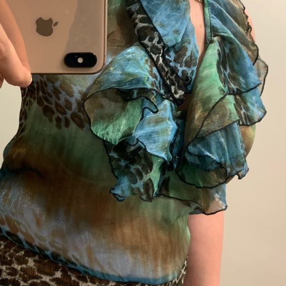 Halterneck Ruffle Top - Picture 12 of 16